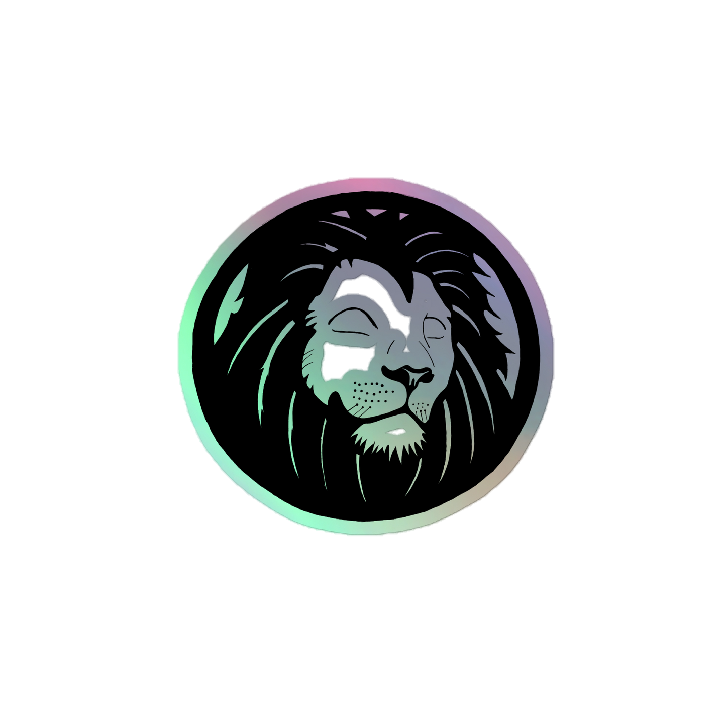 Classic Lion Holographic Sticker