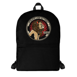 In Blvck Lion We Trust Black Backpack