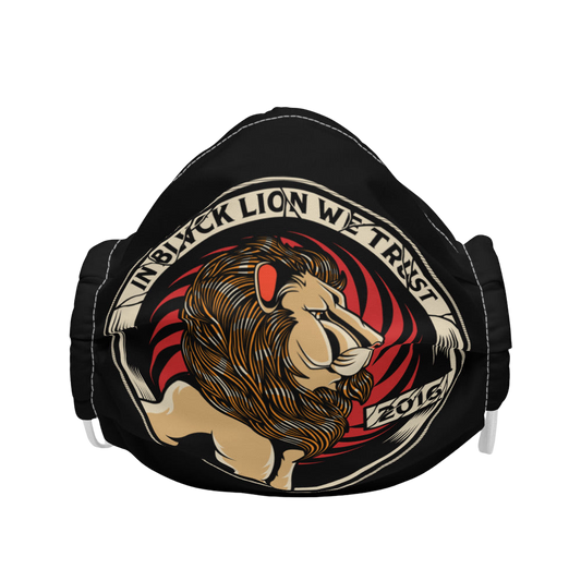 Black In Blvck Lion We Trust Face Mask - BlvckLionExpress