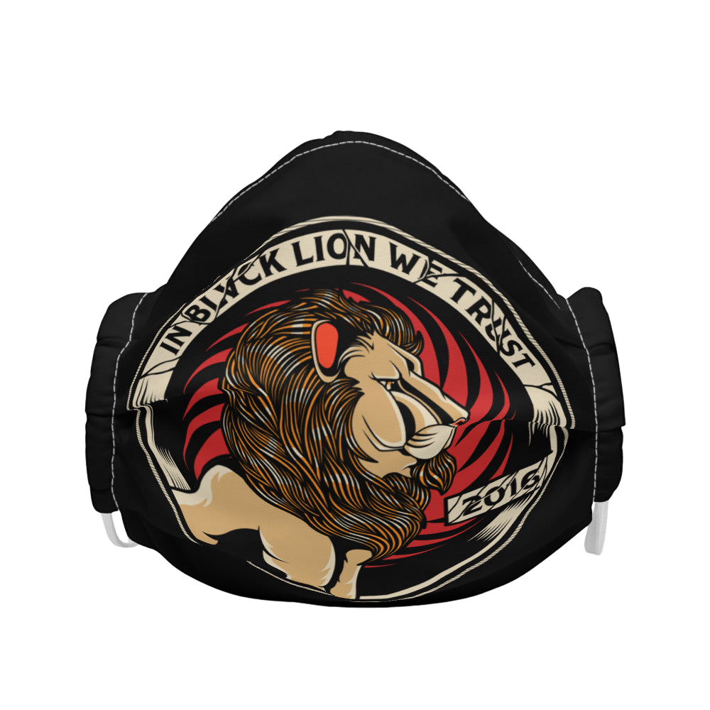 Black In Blvck Lion We Trust Face Mask - BlvckLionExpress