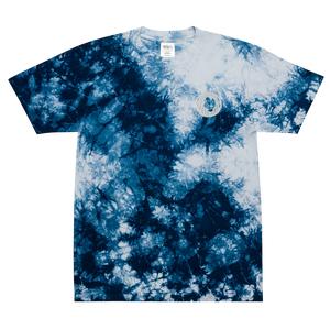 Oversized Navy White Tie-Dye T-Shirt - BlvckLionExpress