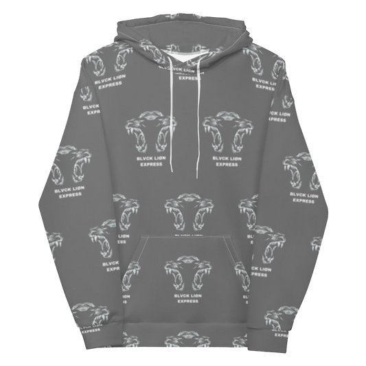 Grey Tribal Hoodie - BlvckLionExpress