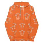 Load image into Gallery viewer, Orange Tribal Hoodie - BlvckLionExpress
