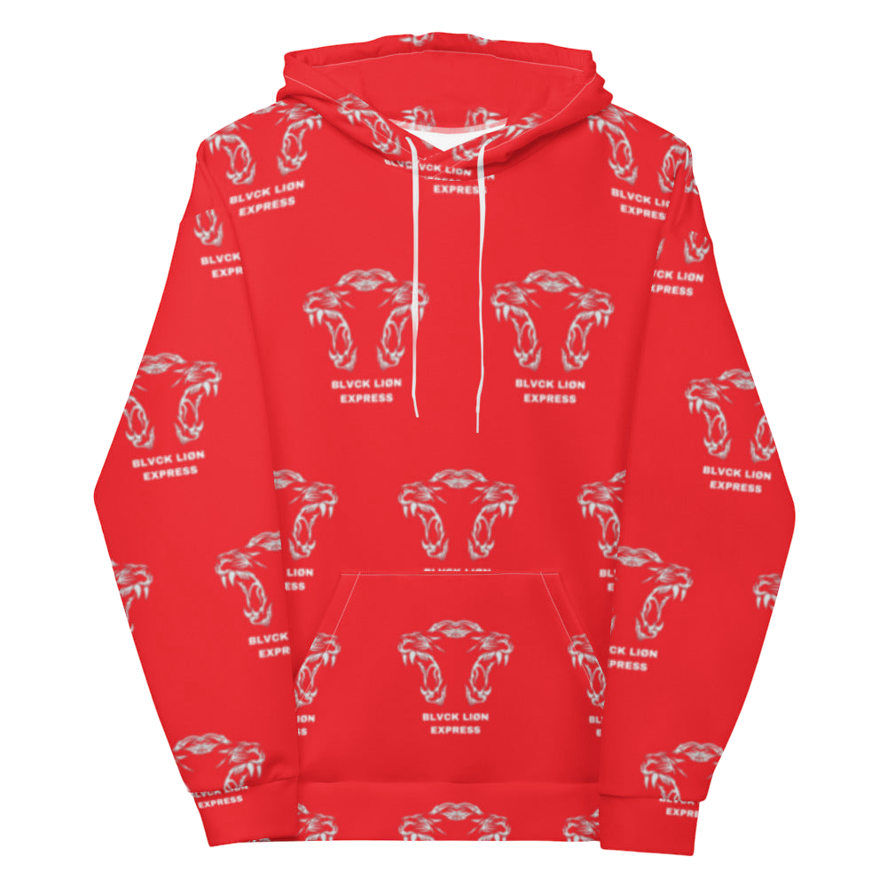 Red Tribal Hoodie - BlvckLionExpress