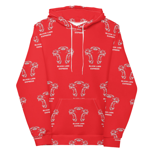 Red Tribal Hoodie - BlvckLionExpress
