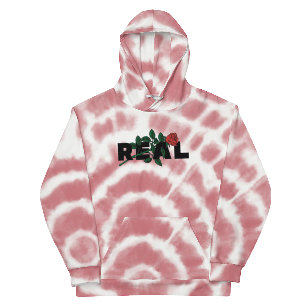 Red Real Tie Dye Hoodie - BlvckLionExpress