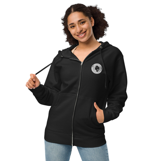 Lion Fleece Zip Up Hoodie