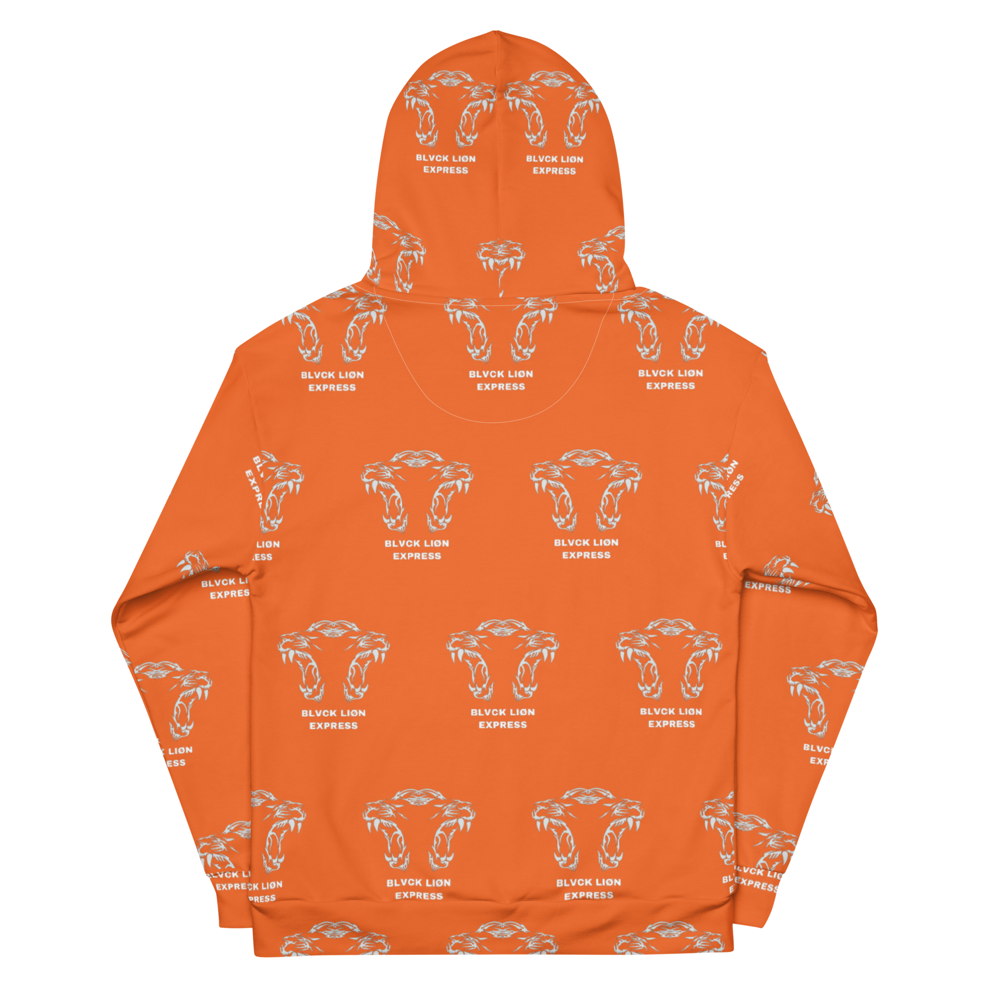 Orange Tribal Hoodie - BlvckLionExpress