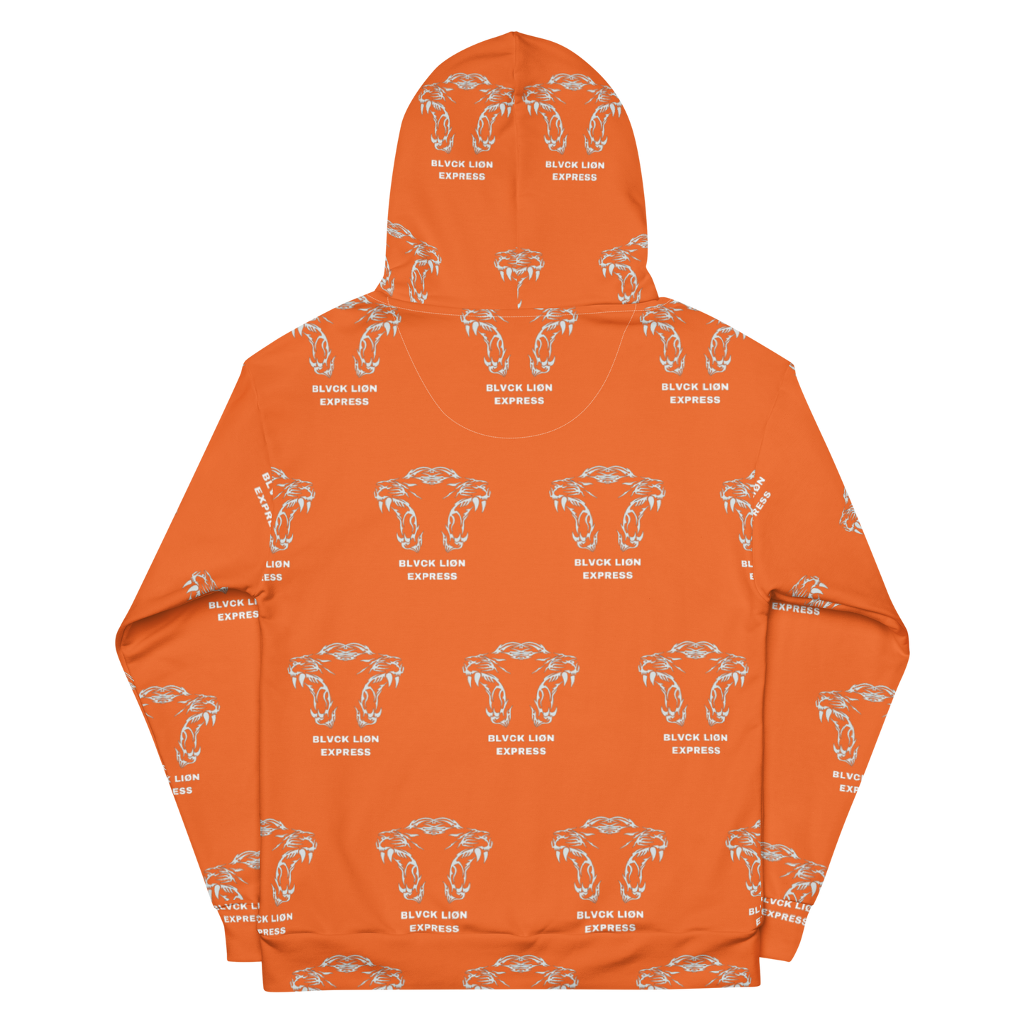 Orange Tribal Hoodie - BlvckLionExpress