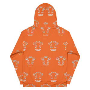 Orange Tribal Hoodie - BlvckLionExpress