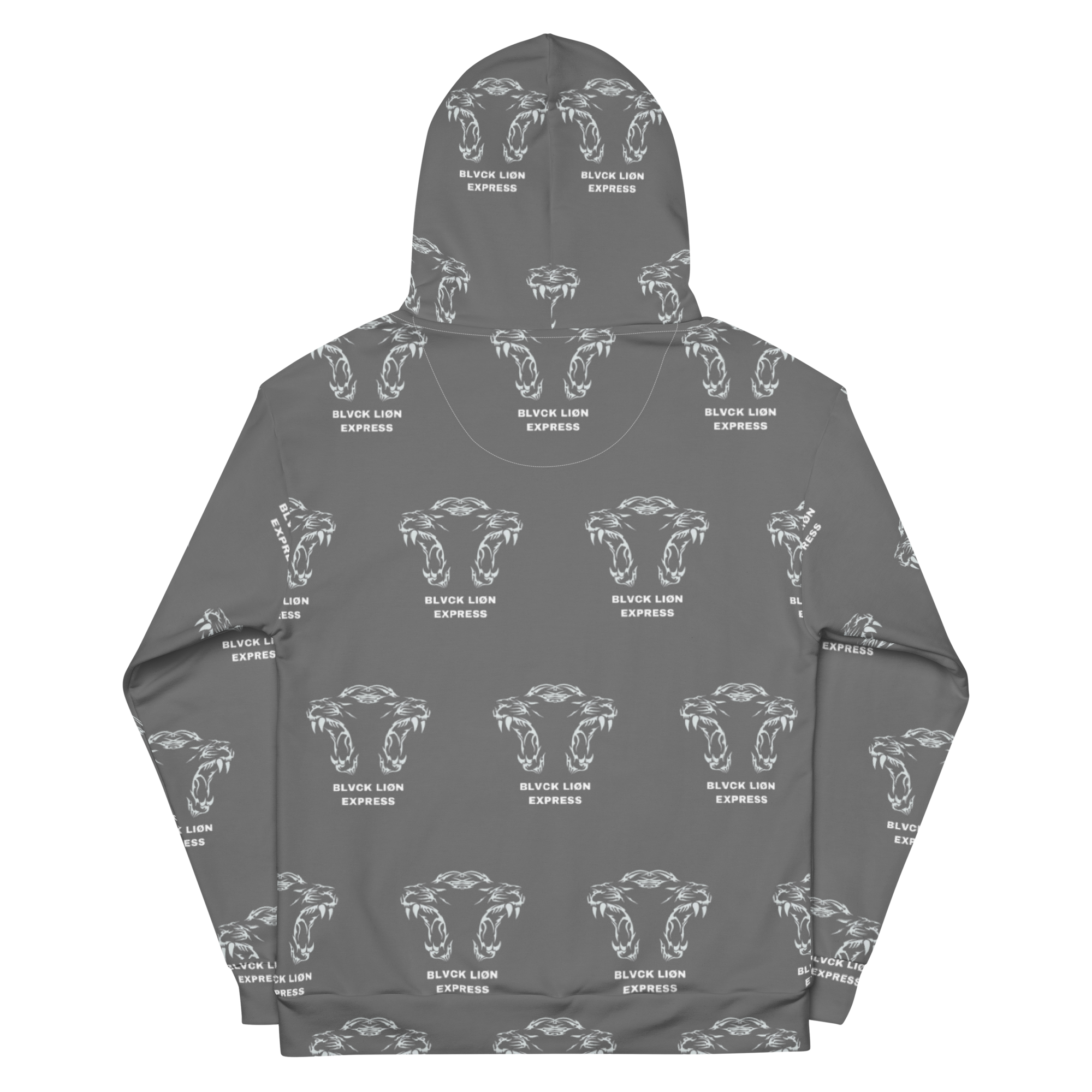 Grey Tribal Hoodie - BlvckLionExpress