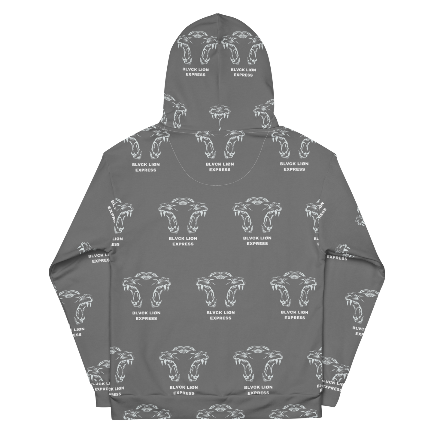 Grey Tribal Hoodie - BlvckLionExpress