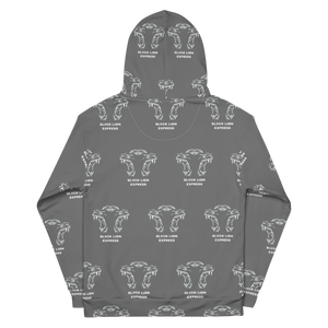 Grey Tribal Hoodie - BlvckLionExpress