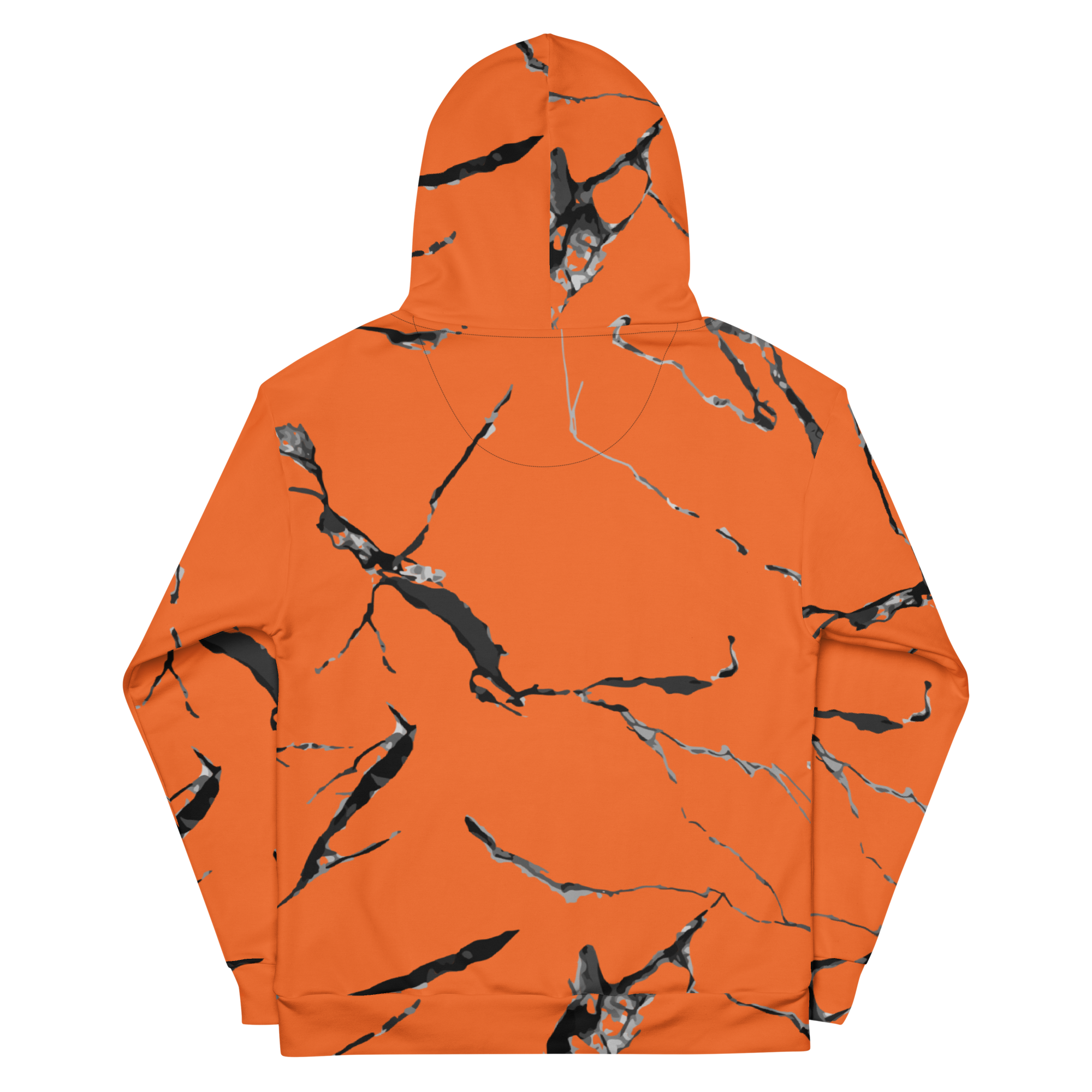 Orange Marble Hoodie - BlvckLionExpress