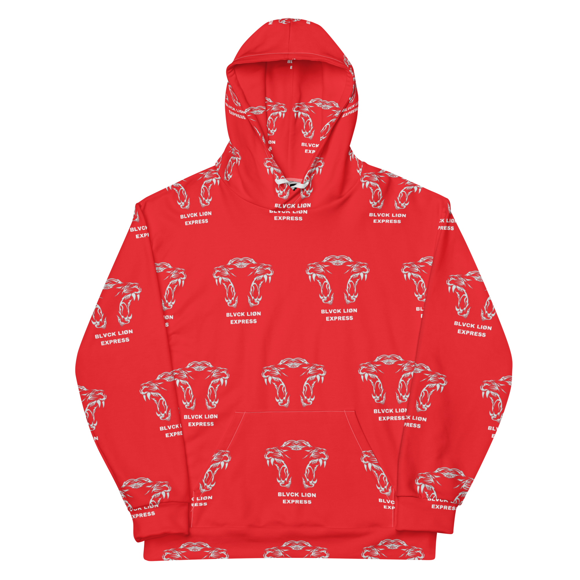 Red Tribal Hoodie - BlvckLionExpress