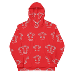 Load image into Gallery viewer, Red Tribal Hoodie - BlvckLionExpress
