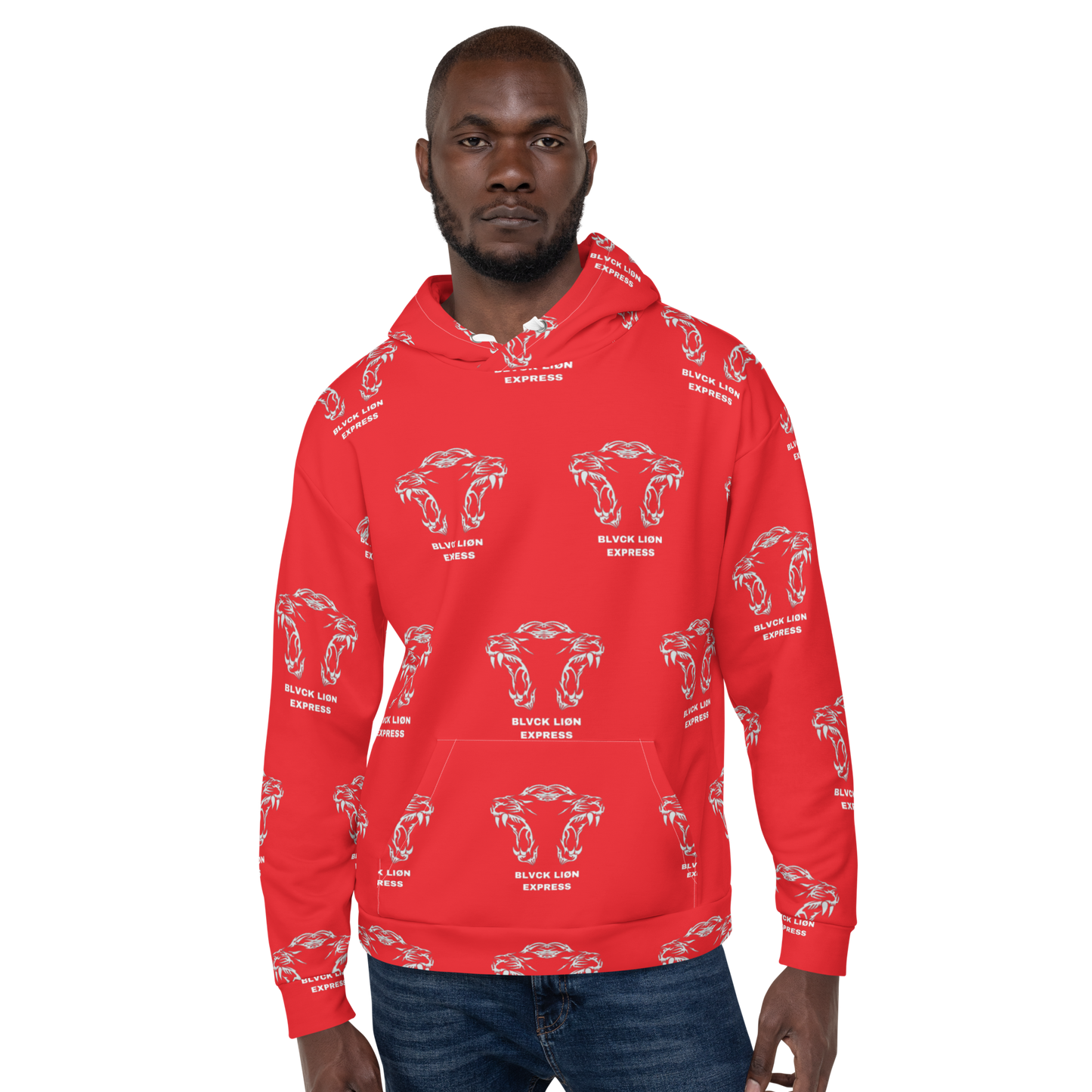 Red Tribal Hoodie - BlvckLionExpress