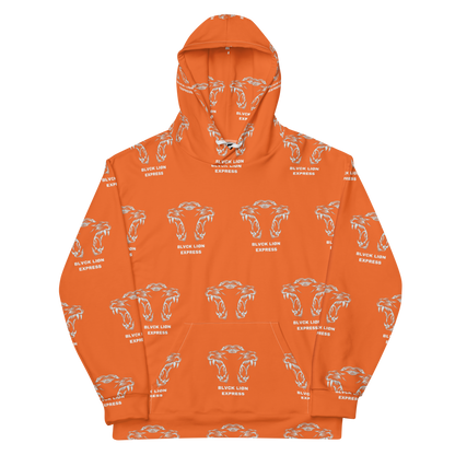 Orange Tribal Hoodie - BlvckLionExpress