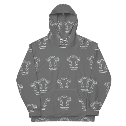 Grey Tribal Hoodie - BlvckLionExpress