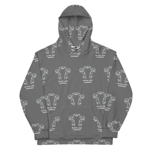 Grey Tribal Hoodie - BlvckLionExpress