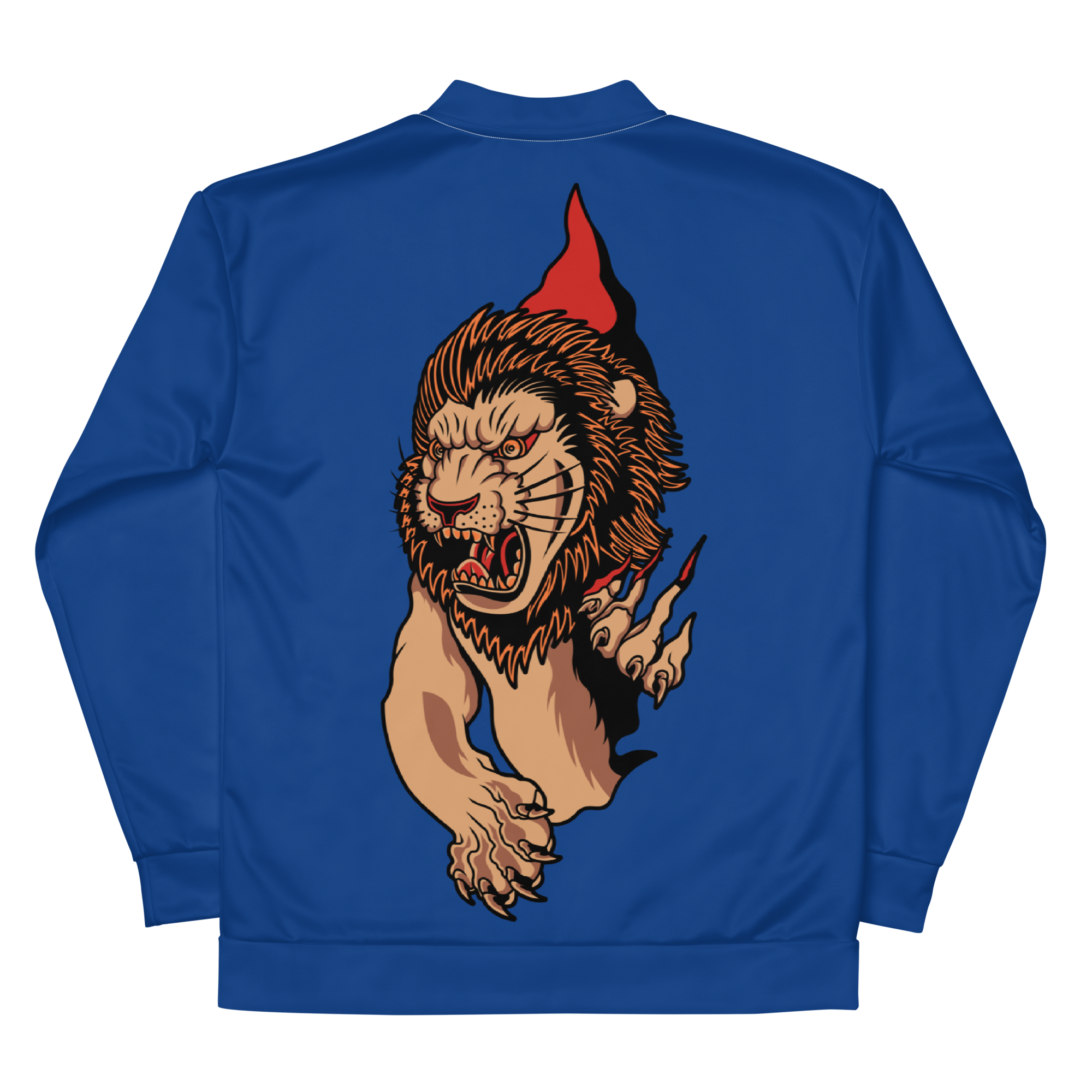 Blue Lion Paw Bomber Jacket - BlvckLionExpress