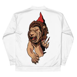 White Lion Paw Bomber Jacket - BlvckLionExpress