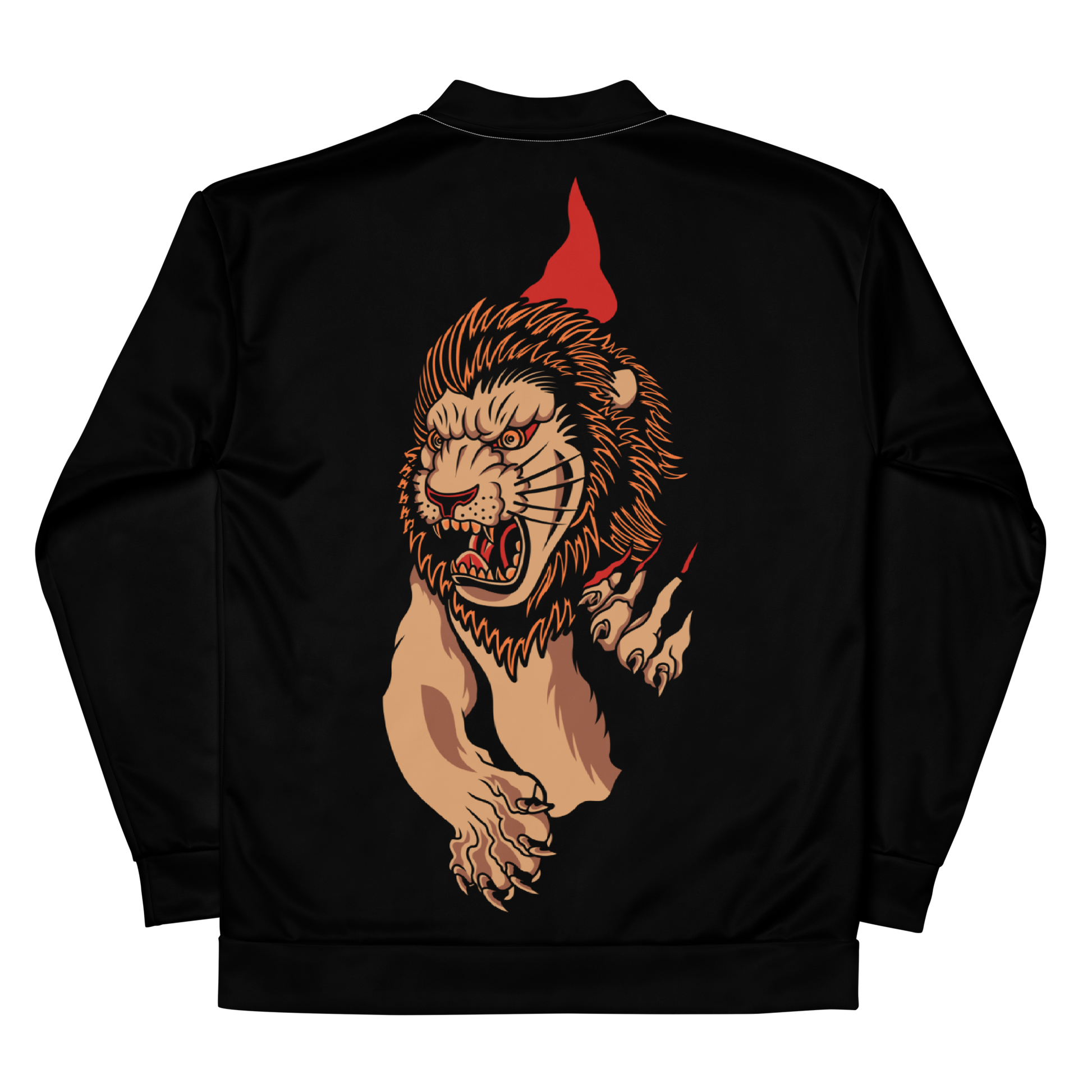 Black Lion Paw Bomber Jacket - BlvckLionExpress
