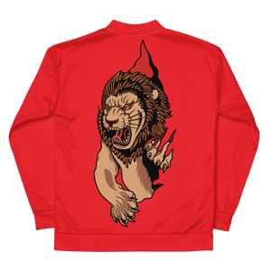 Red Lion Paw Bomber Jacket - BlvckLionExpress