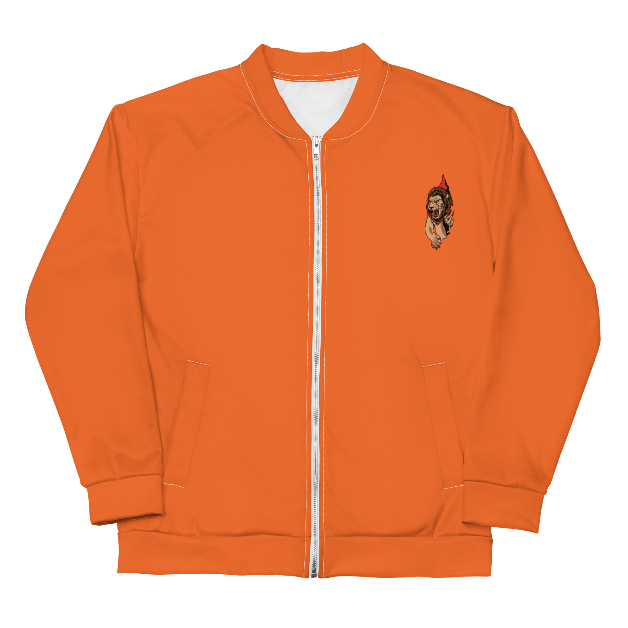 Orange Lion Paw Bomber Jacket - BlvckLionExpress