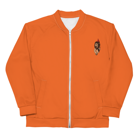 Orange Lion Paw Bomber Jacket - BlvckLionExpress