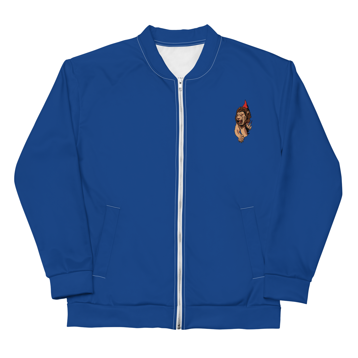 Blue Lion Paw Bomber Jacket - BlvckLionExpress