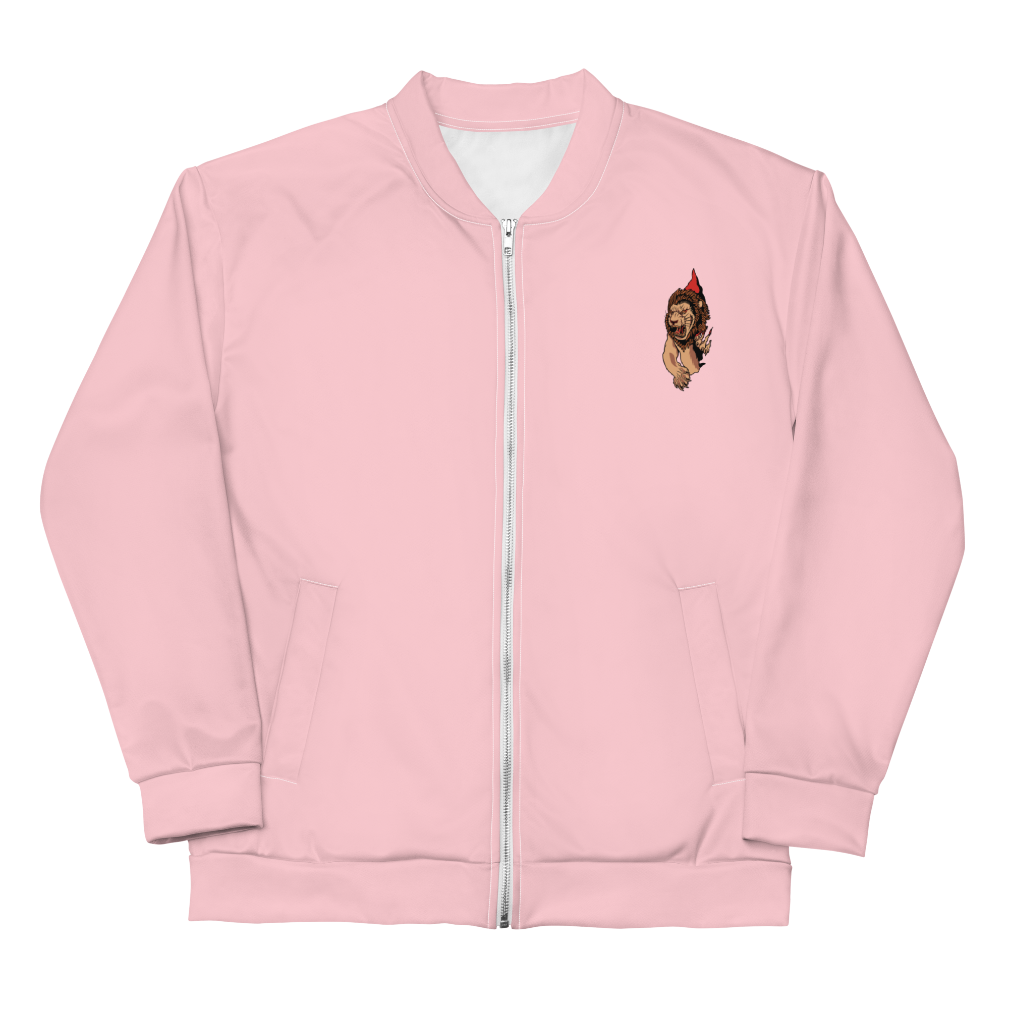 Pink Lion Paw Bomber Jacket - BlvckLionExpress