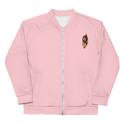 Pink Lion Paw Bomber Jacket - BlvckLionExpress