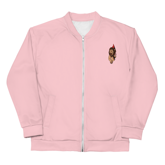 Pink Lion Paw Bomber Jacket - BlvckLionExpress