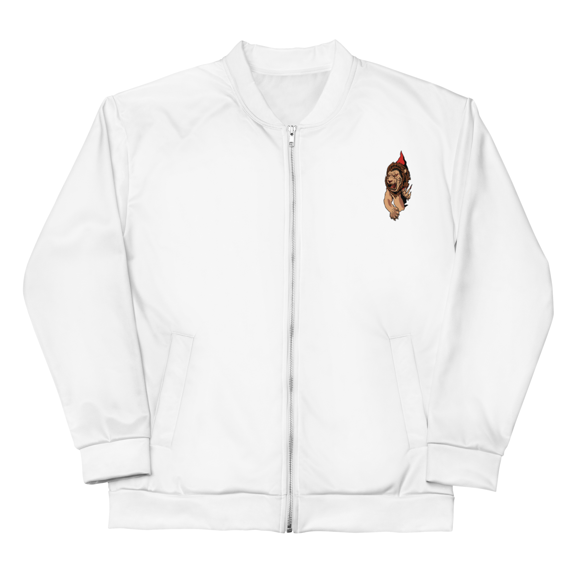 White Lion Paw Bomber Jacket - BlvckLionExpress