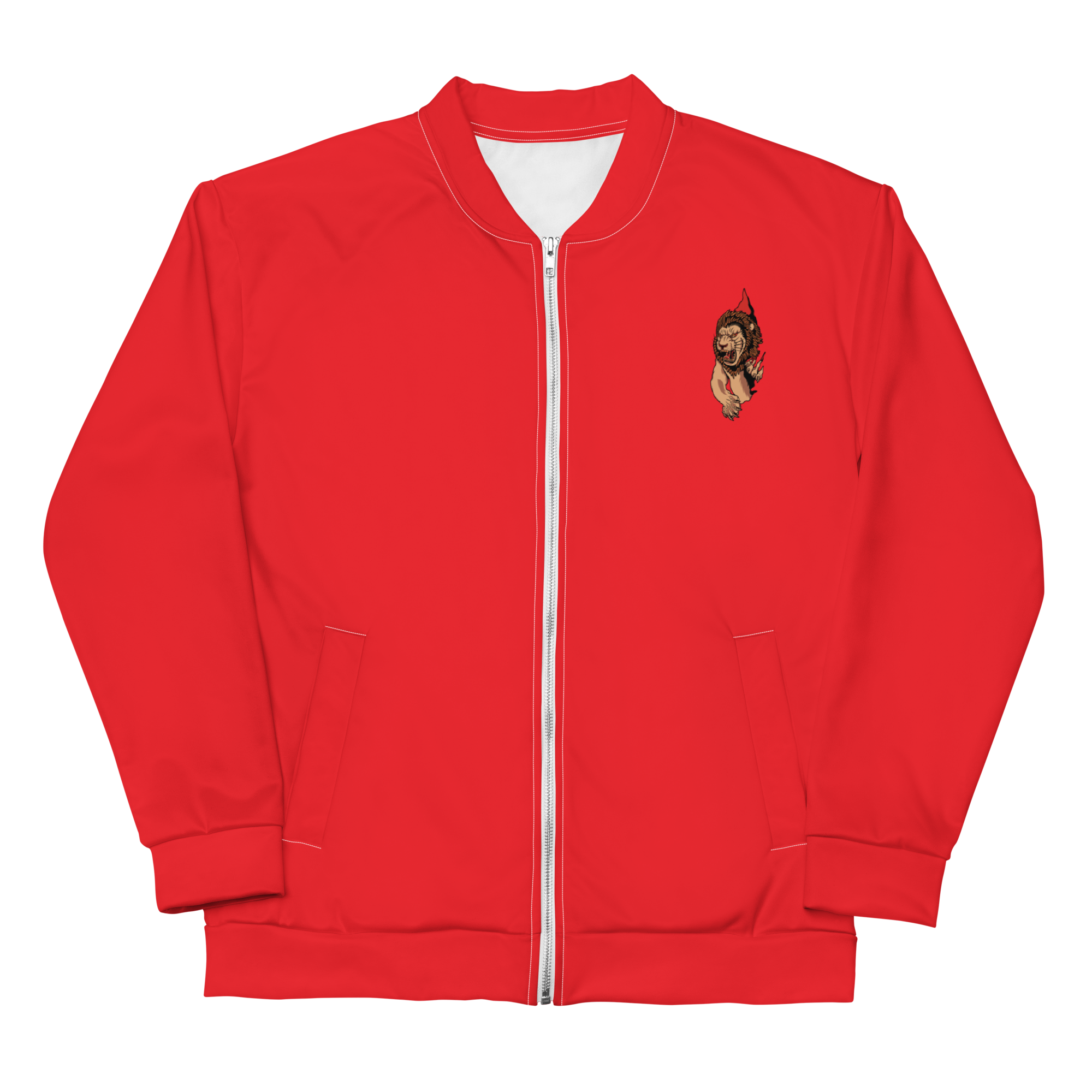 Red Lion Paw Bomber Jacket - BlvckLionExpress