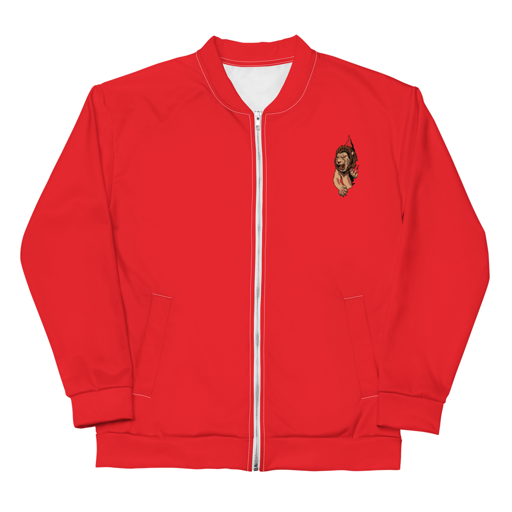 Red Lion Paw Bomber Jacket - BlvckLionExpress