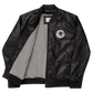 Classic Lion Leather Bomber Jacket