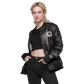 Classic Lion Leather Bomber Jacket