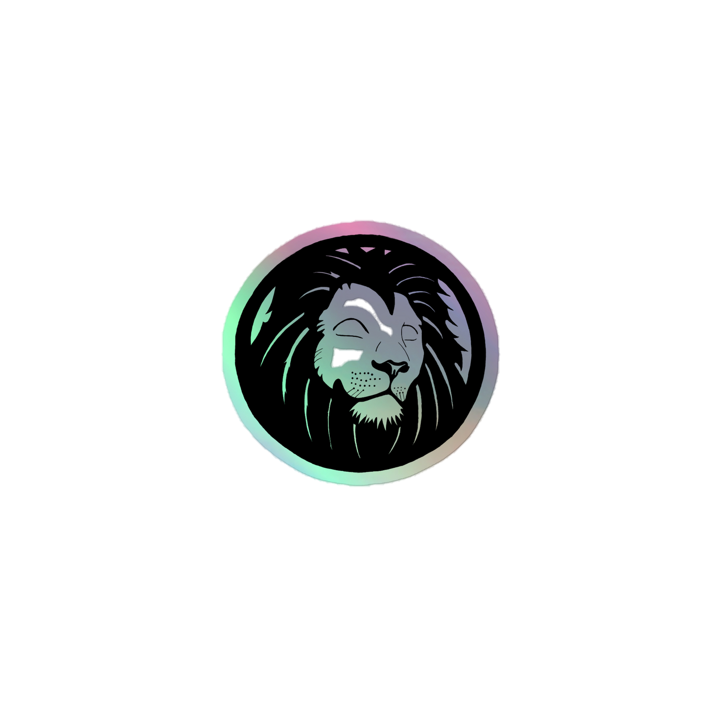 Classic Lion Holographic Sticker