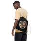 In Blvck Lion We Trust Cotton Drawstring Bag