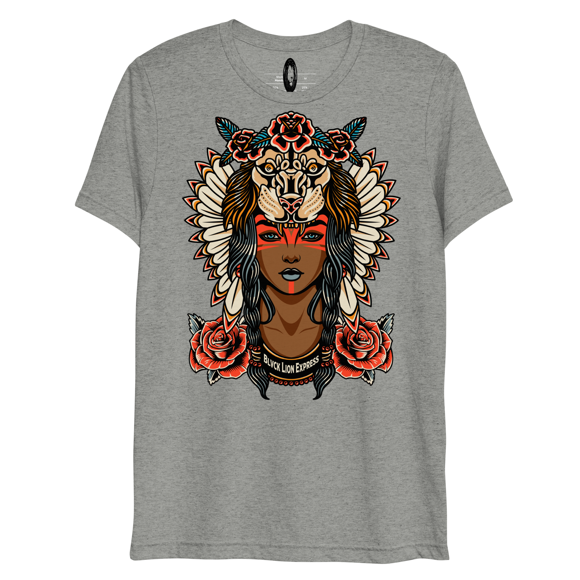 Queen Lion Tri-Blend T-Shirt - BlvckLionExpress