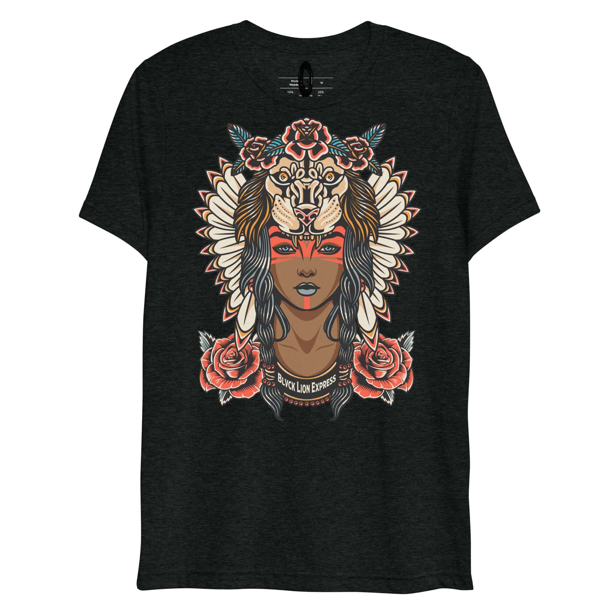 Queen Lion Tri-Blend T-Shirt - BlvckLionExpress