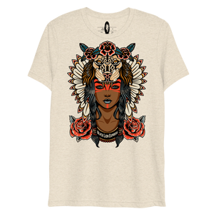 Queen Lion Tri-Blend T-Shirt - BlvckLionExpress