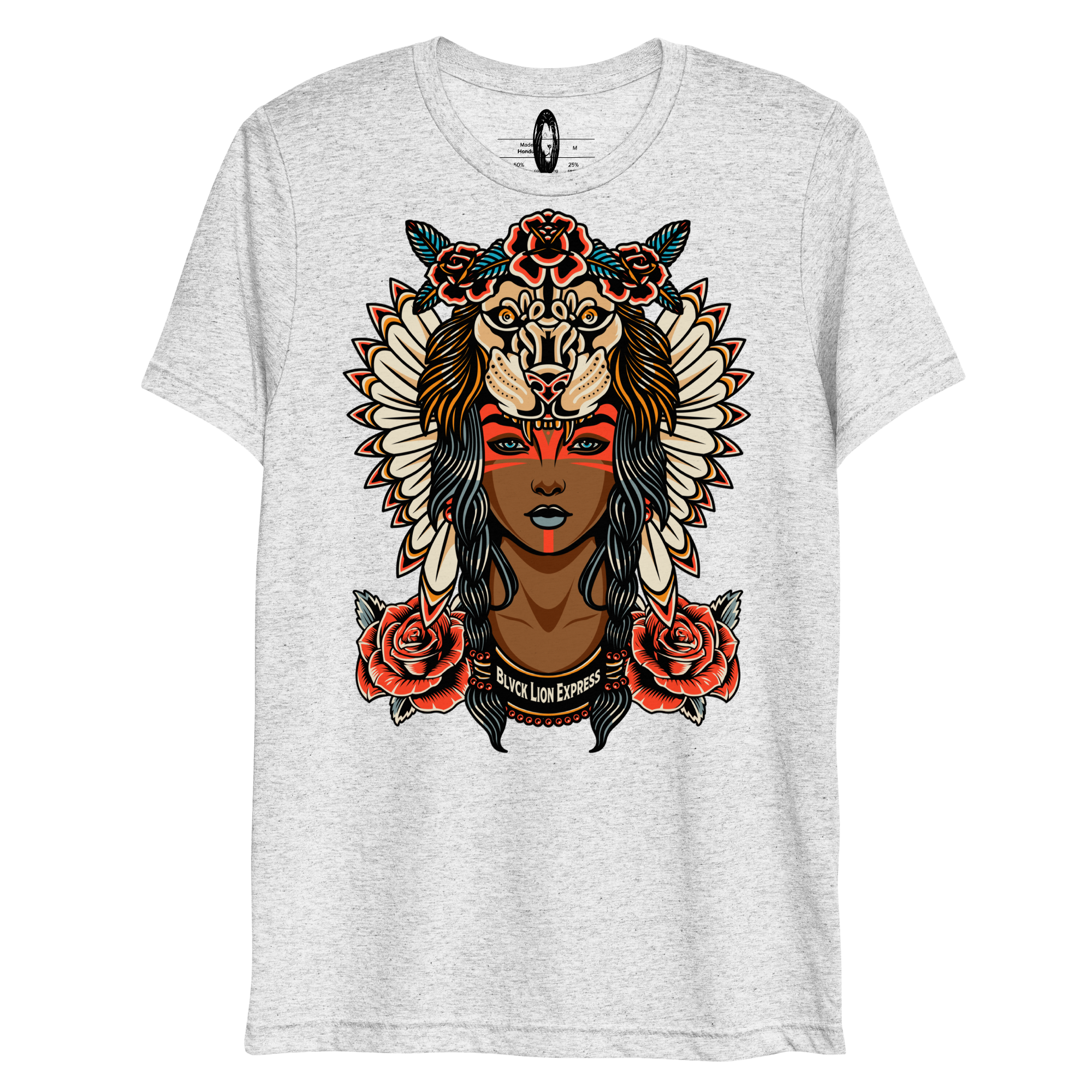 Queen Lion Tri-Blend T-Shirt - BlvckLionExpress