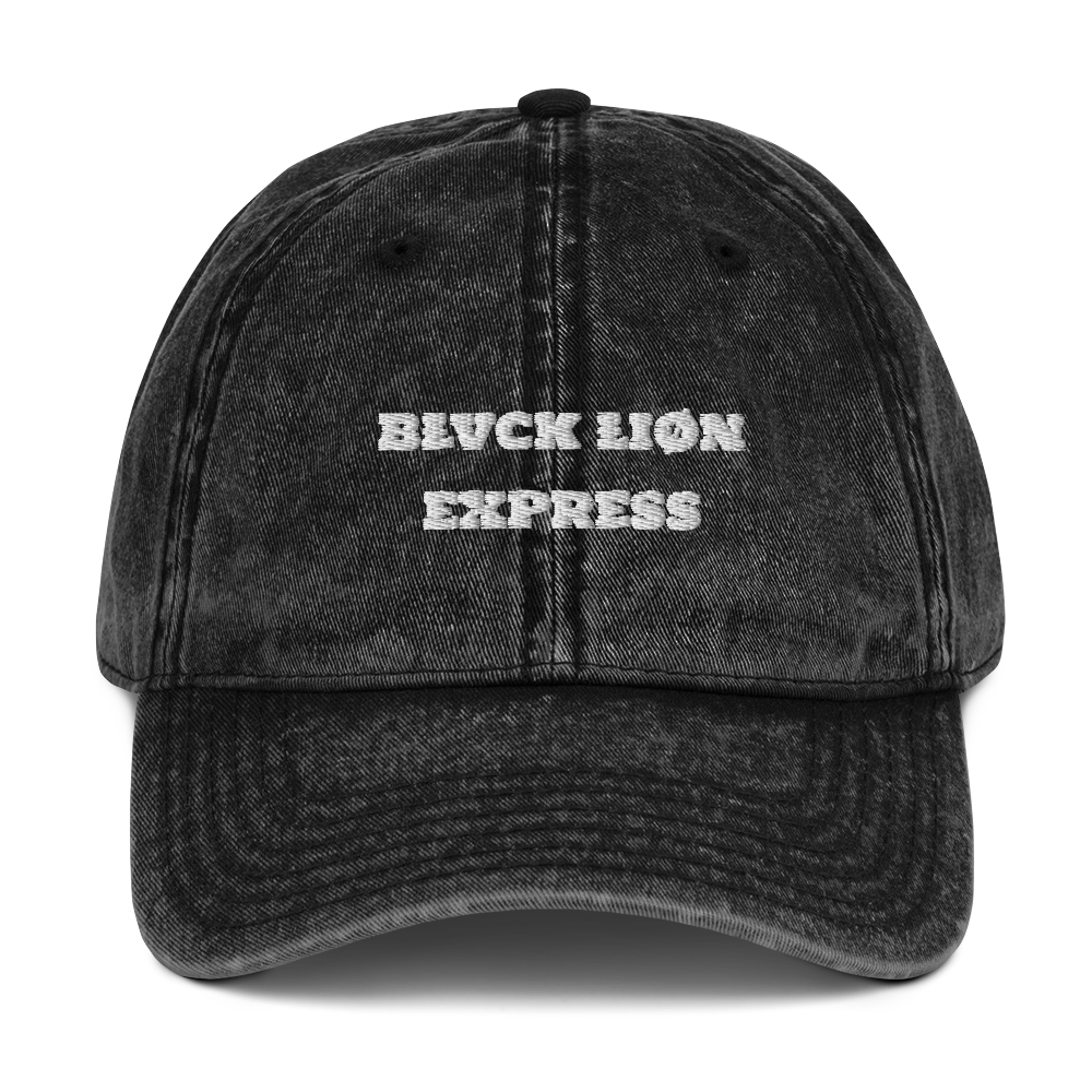 Vintage Twill Cap - BlvckLionExpress