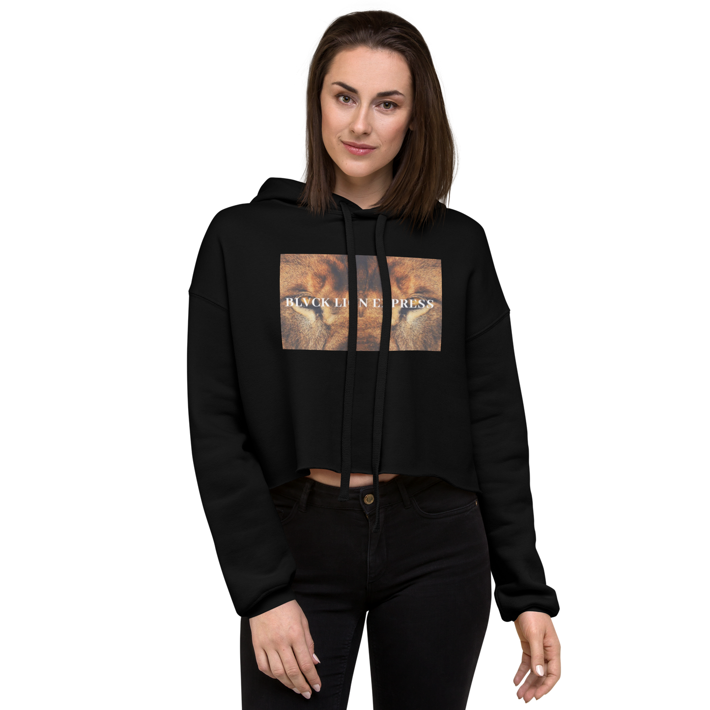 Lion Eye’s Crop Hoodie - BlvckLionExpress