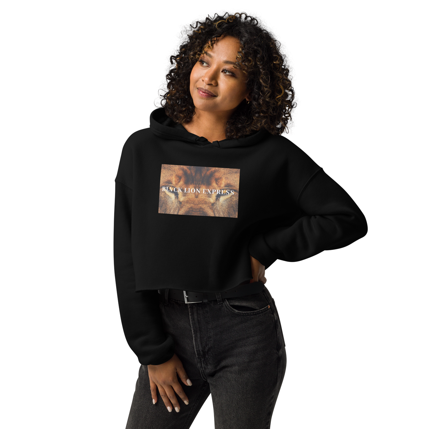 Lion Eye’s Crop Hoodie - BlvckLionExpress