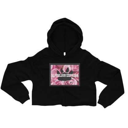 Roses & Paw Crop Hoodie - BlvckLionExpress