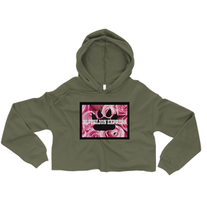 Roses & Paw Crop Hoodie - BlvckLionExpress